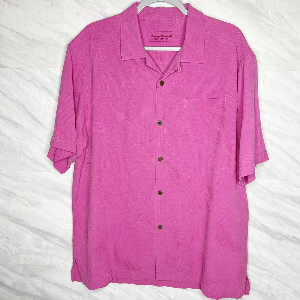 Tommy Bahama Silk Aloha Shirt Large